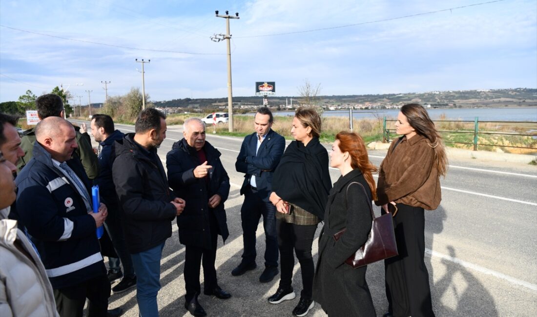 EDİRNE (AA) – Edirne'nin Keşan ilçesindeki Tuzla Gölü'nde doğal yapının