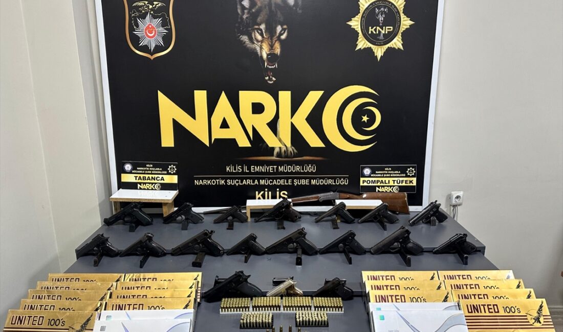 KİLİS (AA) – Kilis'te düzenlenen silah kaçakçılığı operasyonunda gözaltına alınan