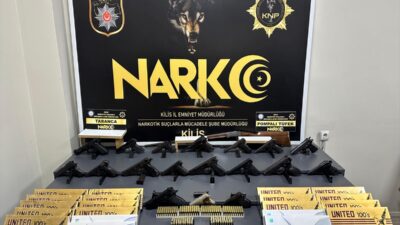 KİLİS (AA) – Kilis'te düzenlenen silah kaçakçılığı operasyonunda gözaltına alınan