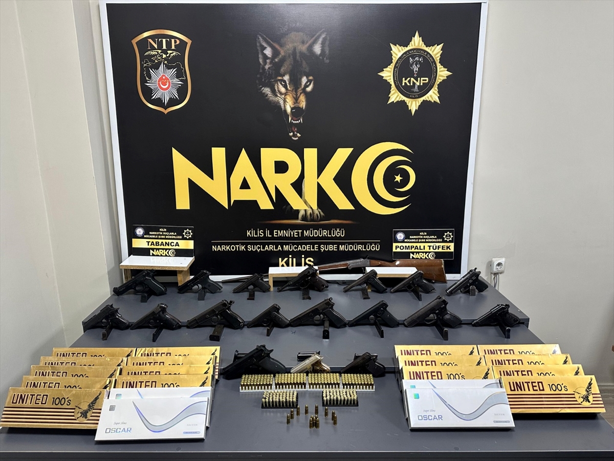 KİLİS (AA) – Kilis'te düzenlenen silah kaçakçılığı operasyonunda gözaltına alınan