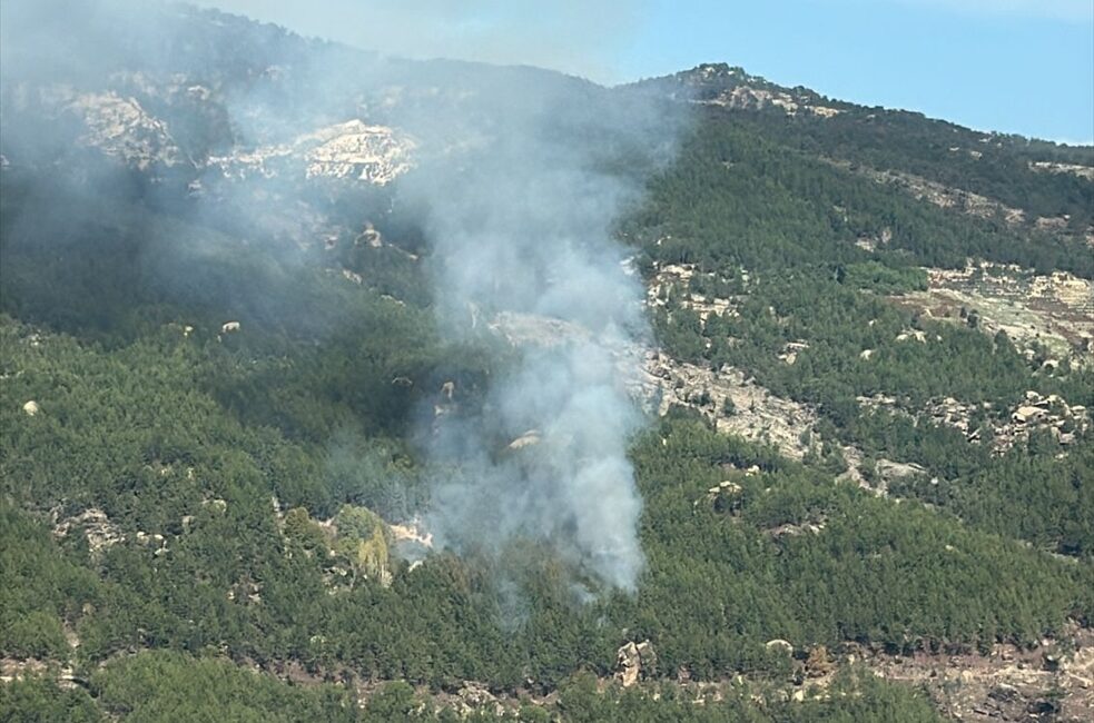 MUĞLA (AA) – Muğla'nın Kavaklıdere ilçesinde ormanlık alanda çıkan yangına