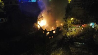 KARABÜK (AA) – Karabük'ün Safranbolu ilçesinde çıkan yangında tarihi konak