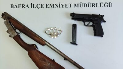 SAMSUN (AA) – Samsun'un Bafra ilçesinde silahla havaya ateş açan