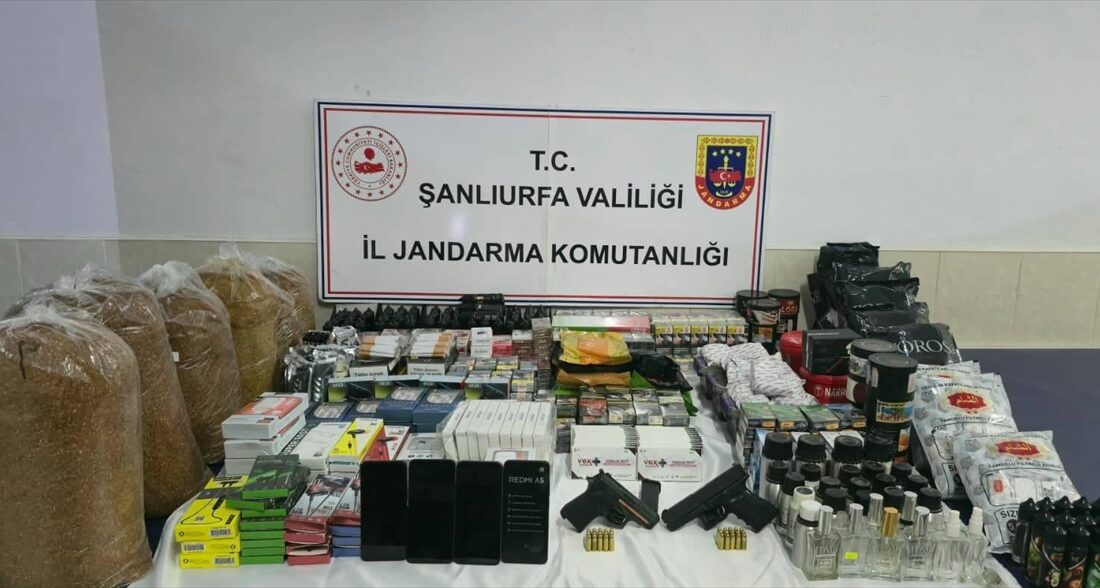 ŞANLIURFA (AA) – Şanlıurfa'nın Birecik ilçesinde çok sayıda gümrük kaçağı