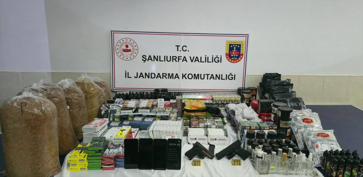 ŞANLIURFA (AA) – Şanlıurfa'nın Birecik ilçesinde çok sayıda gümrük kaçağı