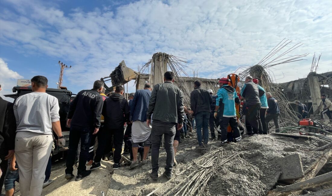 ŞANLIURFA (AA) – Şanlıurfa'nın Haliliye ilçesinde tek katlı bir inşaatta