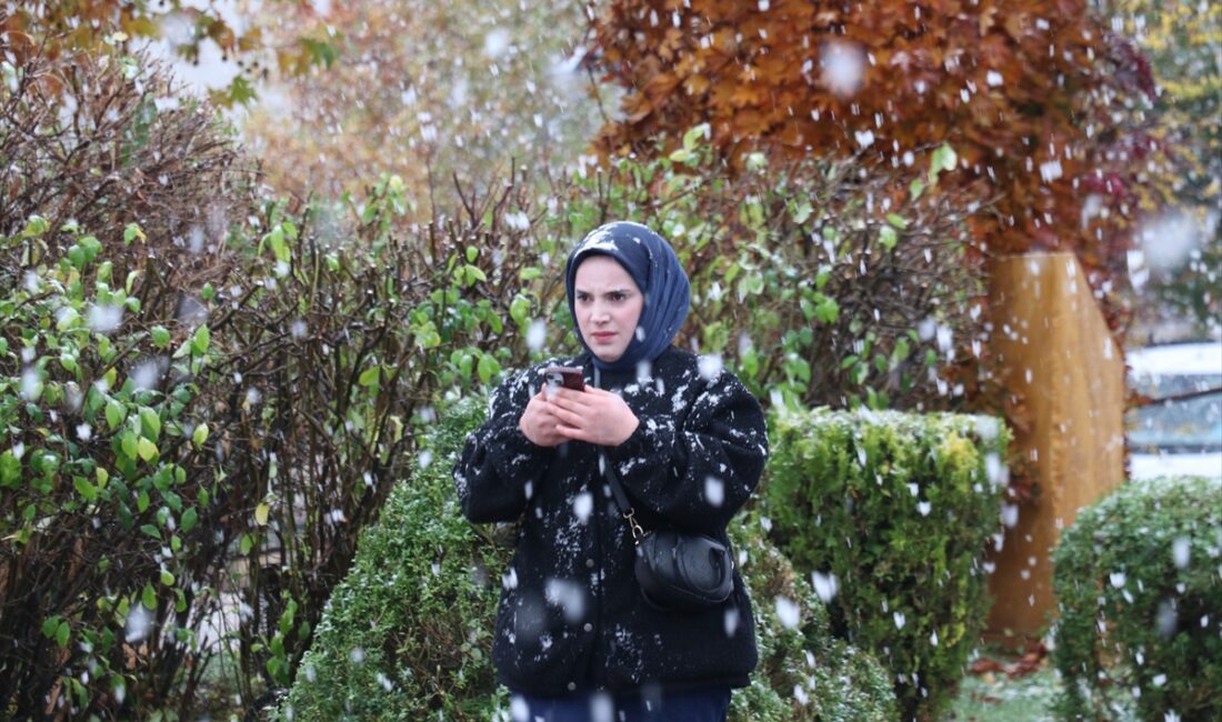 SİVAS (AA) – Sivas kent merkezine mevsimin ilk karı yağdı.