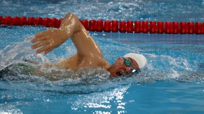 KIRKLARELİ (AA) – Kırklareli'nde Uluslararası Masterlar Kısa Kulvar Yüzme Şampiyonası,