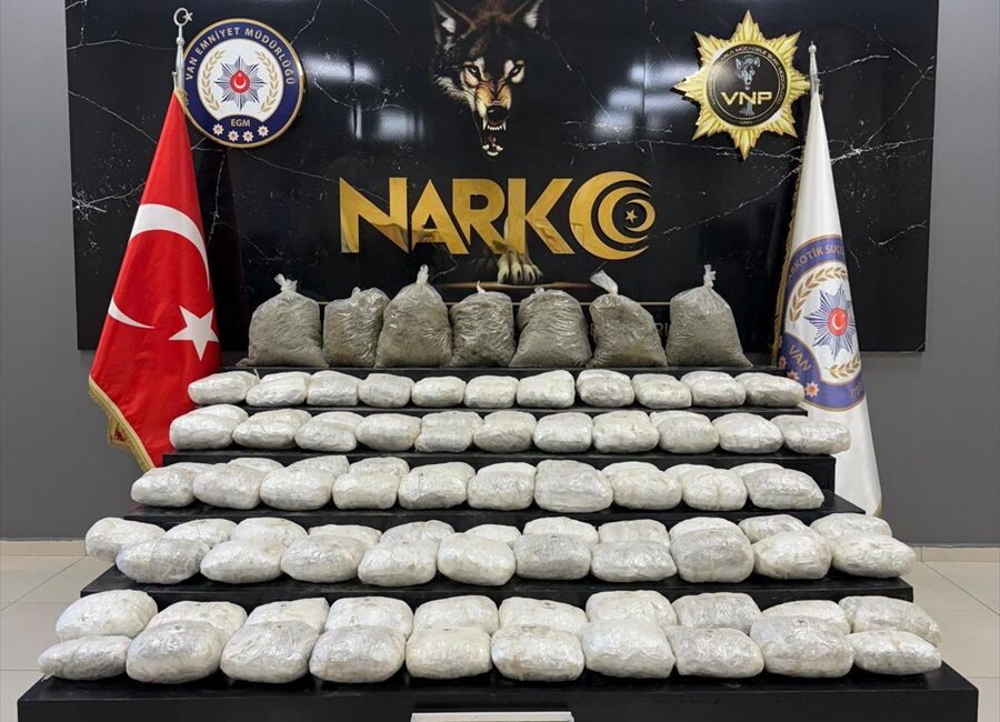 VAN (AA) – Van'ın Başkale ilçesinde 134 kilo 460 gram