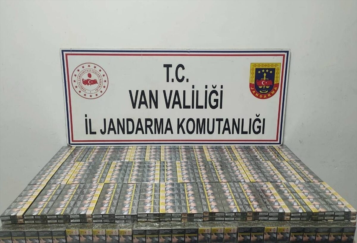 VAN (AA) – Van'ın Başkale ilçesinde 1980 paket gümrük kaçağı