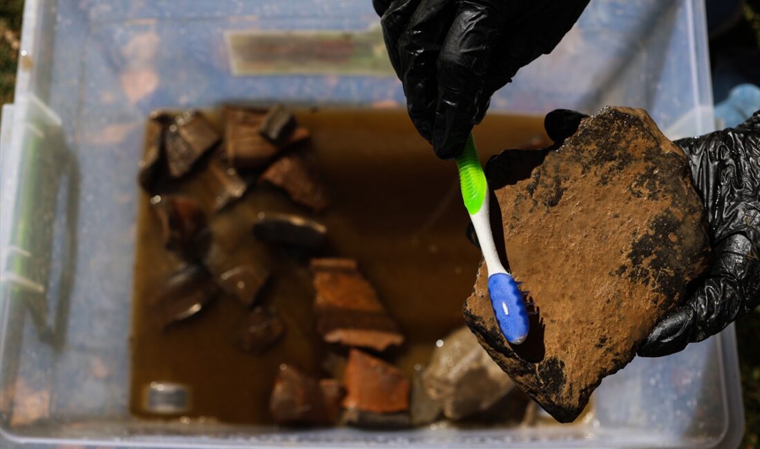 - İremir Höyüğü'ndeki kazıda ortaya çıkarılan depo ve mutfak alanında