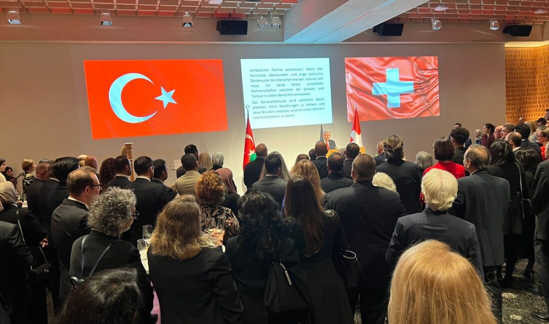 ZÜRİH (AA) – Türkiye Cumhuriyeti'nin kuruluşunun 102. yıl dönümü İsviçre'nin