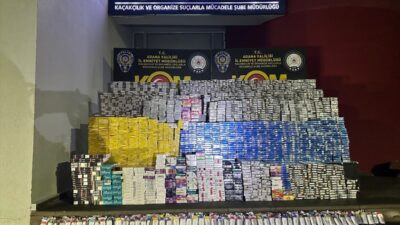 ADANA (AA) – Adana'da bir tırda 16 bin paket kaçak