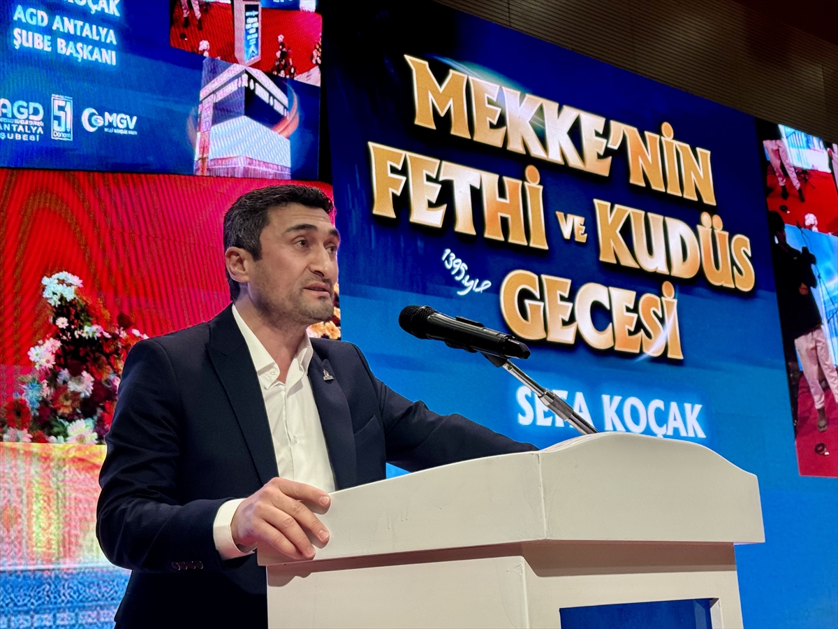 ANTALYA (AA) – Antalya'da "Mekke'nin Fethi ve Kudüs Gecesi" programı