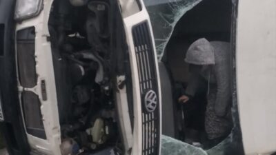 AYDIN (AA) – Aydın'ın Germencik ilçesinde işçi servisinin devrilmesi sonucu