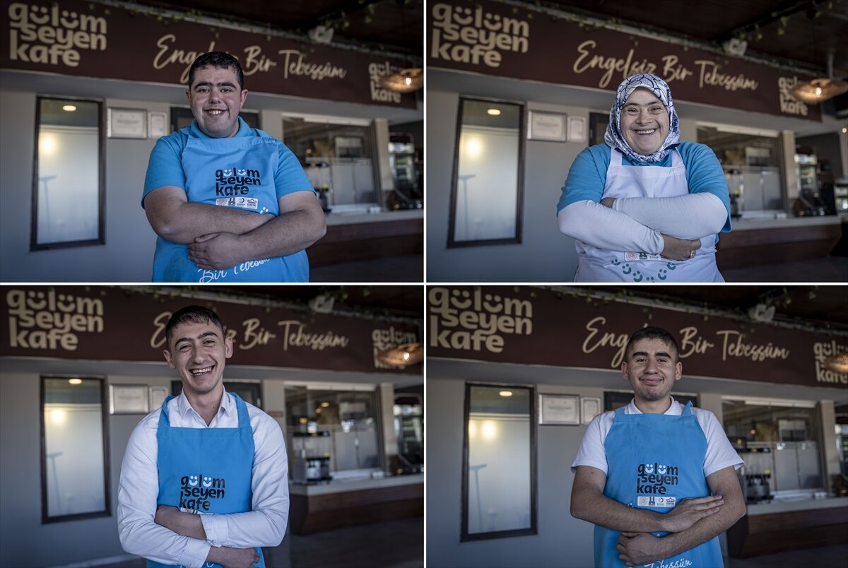 - Erzurum’daki Gülümseyen Kafe'de garson olarak çalışan down sendromlu ve