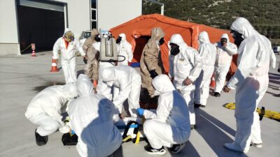 BURDUR (AA) – Burdur'un Bucak ilçesinde kimyasal, biyolojik, radyoaktif ve