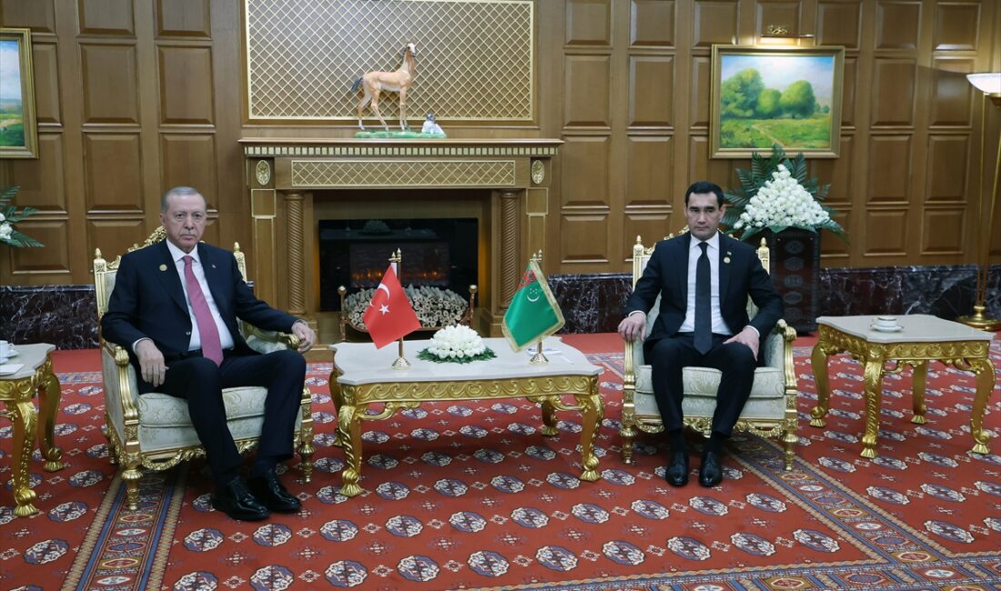 AŞKABAT (AA) – Cumhurbaşkanı Recep Tayyip Erdoğan, Türkmenistan Devlet Başkanı