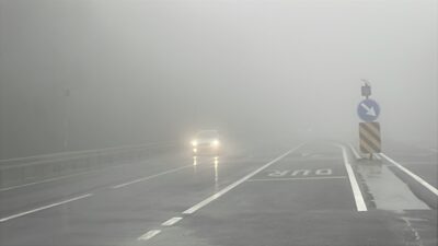 BOLU/DÜZCE (AA) – D-100 kara yolunun Bolu Dağı kesiminde sağanak