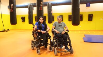 - Halter sayesinde sosyalleşip engelleri aşan Hasan ve Senem Lağımcı