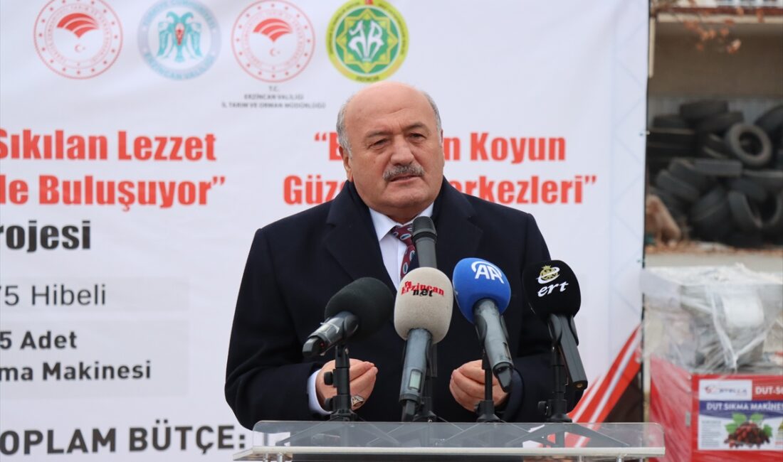 ERZİNCAN (AA) – Erzincan'da 70 üreticiye dut sıkma ve koyun