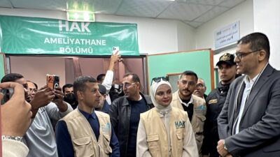 GAZZE (AA) – Türkiye'den Hak İnsani Yardım Derneği'nin hayata geçirdiği