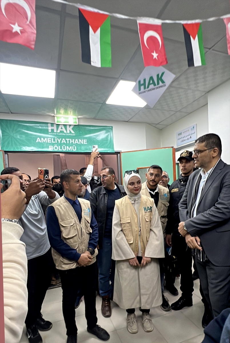 GAZZE (AA) – Türkiye'den Hak İnsani Yardım Derneği'nin hayata geçirdiği