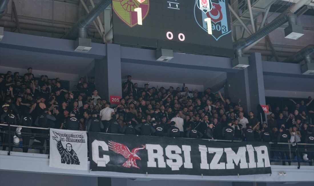 İZMİR (AA) – İzmir'de Göztepe ile Beşiktaş'ın karşı karşıya geldiği