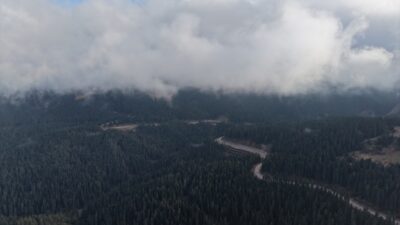 KASTAMONU (AA) – Kastamonu-Çankırı sınırındaki Ilgaz Dağı'nda sis etkili oldu.