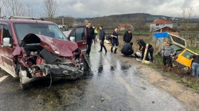 KARABÜK (AA) – Karabük'ün Eflani ilçesinde, hafif ticari araç ile