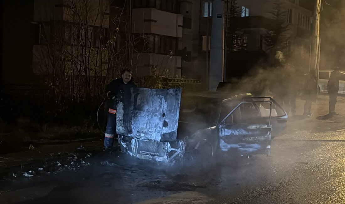 KARABÜK (AA) – Karabük'ün Safranbolu ilçesinde park halindeki otomobilde çıkan