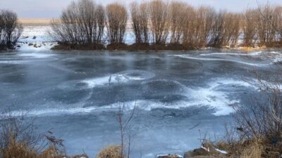 KARS (AA) – Kars ve Ardahan'da soğuk havanın etkisiyle bina
