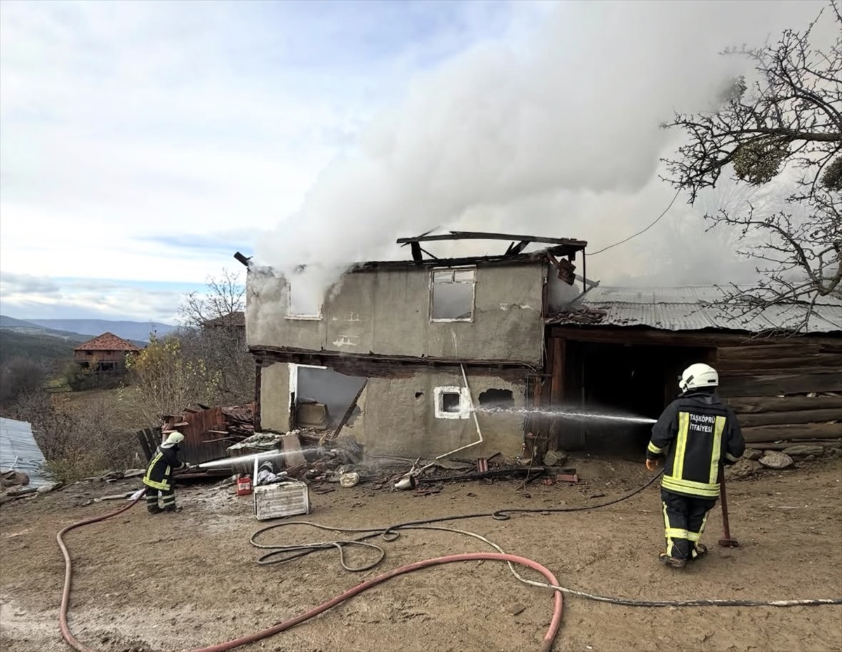 KASTAMONU (AA) – Kastamonu'nun Azdavay ve Taşköprü ilçelerinde çıkan yangınlarda