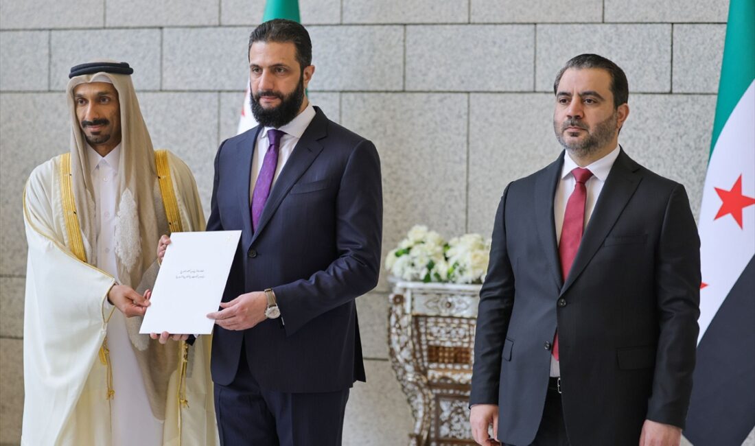 ŞAM (AA)- Suriye Cumhurbaşkanı Ahmed Şara, Katar, Birleşik Arap Emirlikleri