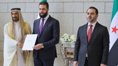 ŞAM (AA)- Suriye Cumhurbaşkanı Ahmed Şara, Katar, Birleşik Arap Emirlikleri