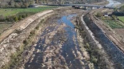 EDİRNE (AA) – Edirne'den geçen Meriç Nehri'nde taşkınları önlemek amacıyla