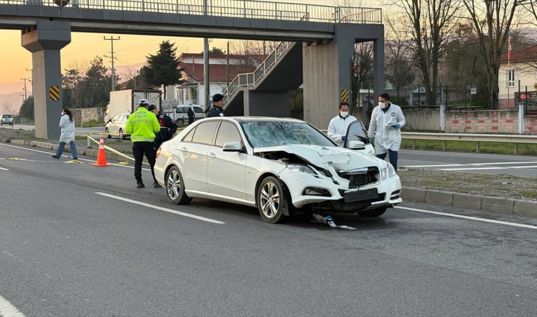 SAKARYA (AA) – Sakarya'nın Hendek ilçesinde otomobilin çarptığı yaya hayatını