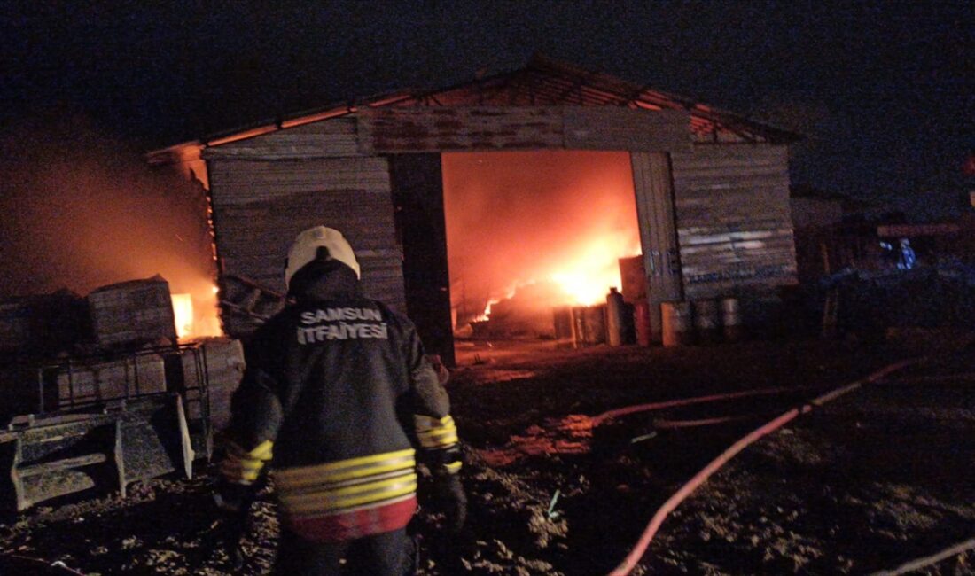SAMSUN (AA) – Samsun'un Atakum ilçesinde bir depoda çıkan yangın