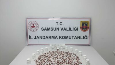 SAMSUN (AA) – Samsun'un Canik ilçesinde düzenlenen uyuşturucu operasyonda yakalanan