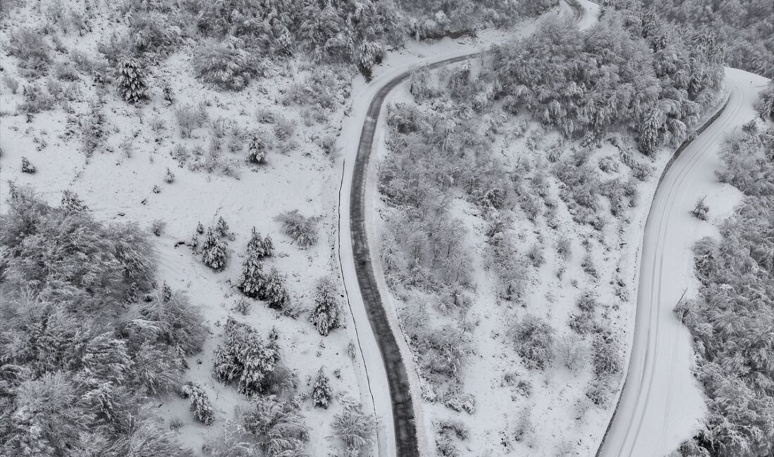 SİNOP (AA) – Sinop ve Tokat'ta etkili olan kar yağışı