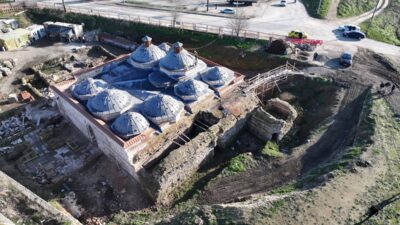 - Osmanlı döneminin önemli yapılarından Gazi Mihal Hamamı, ikinci etap