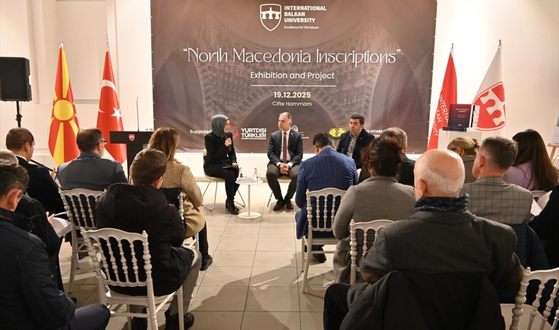 ÜSKÜP (AA) – Kuzey Makedonya’nın başkenti Üsküp'te "Kuzey Makedonya Kitabeleri"