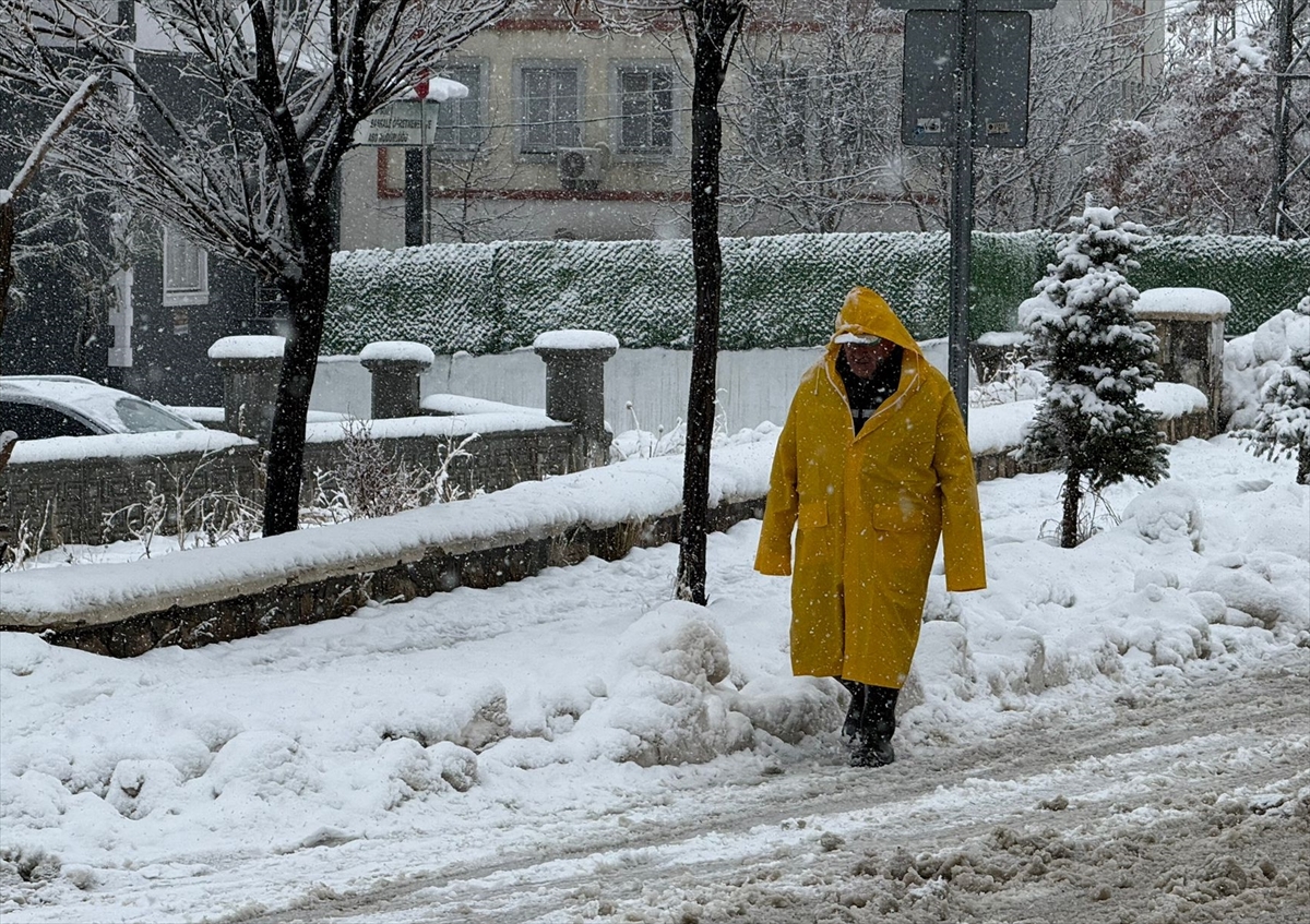 VAN (AA) – Van'ın Başkale ilçesinde ve Bitlis'te kar yağışı