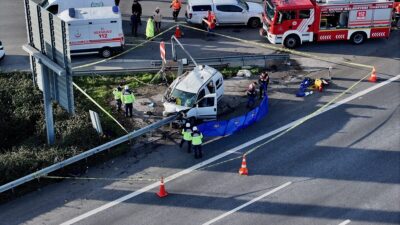 - Kaza anı güvenlik kamerası tarafından kaydedildi