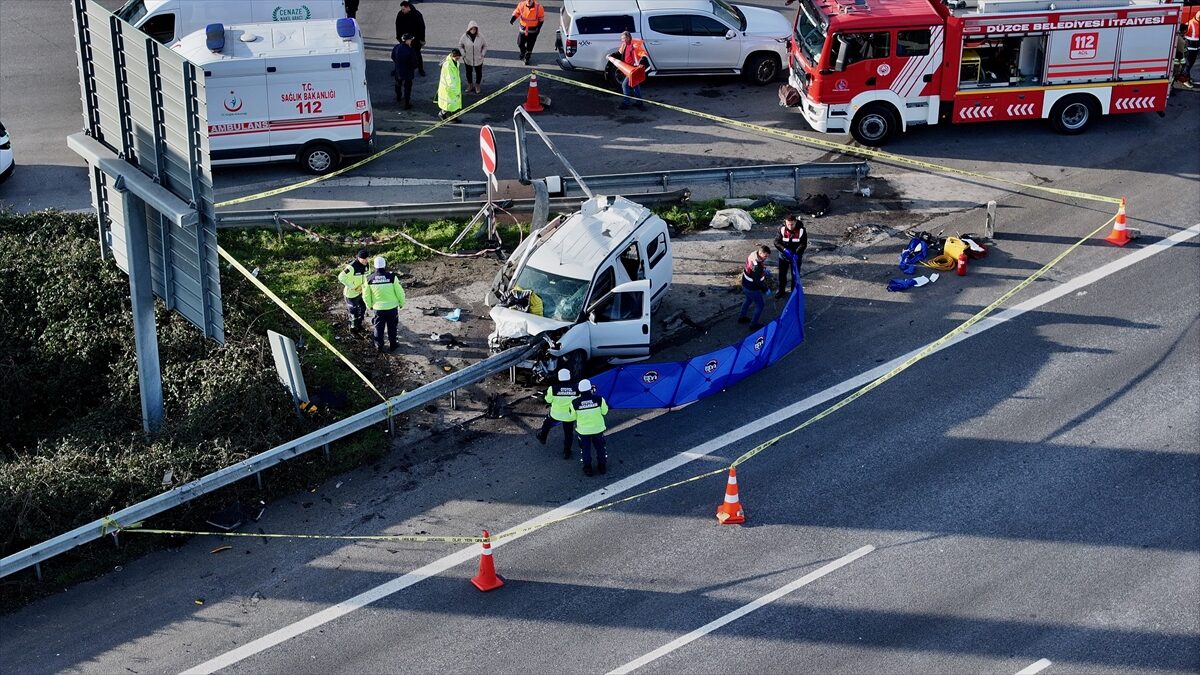 - Kaza anı güvenlik kamerası tarafından kaydedildi