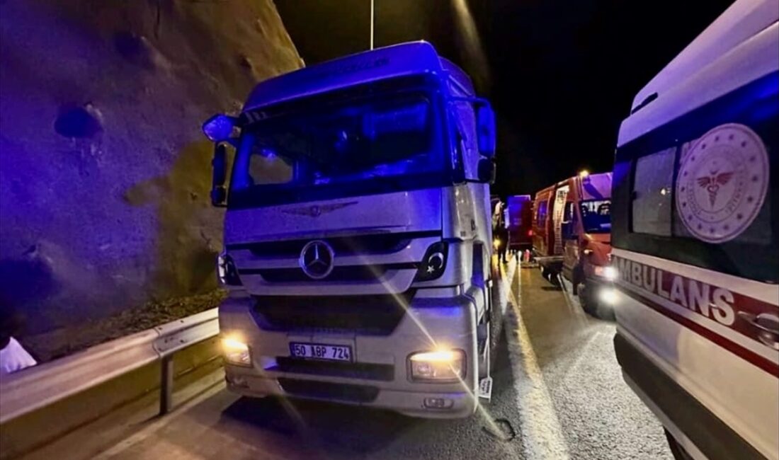 DÜZCE (AA) – Anadolu Otoyolu Düzce geçişinde tıra çarpan yolcu