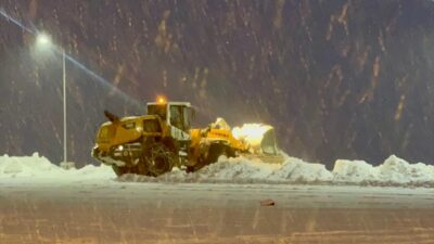 ARDAHAN (AA) – Ardahan'da, Türkgözü-Posof-Damal kara yolunda, kar ve yoğun