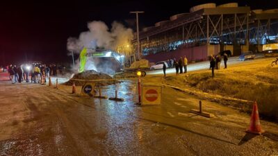 AYDIN (AA) – Aydın'ın Germencik ilçesinde jeotermal boru hattında meydana