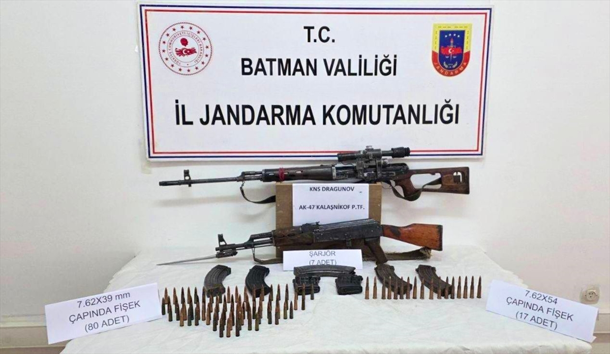 BATMAN (AA) – Batman'ın Sason ilçesinde silah kaçakçılığı operasyonunda gözaltına