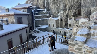 TRABZON (AA) – Trabzon'un Maçka ilçesindeki dünyaca ünlü Sümela Manastırı,